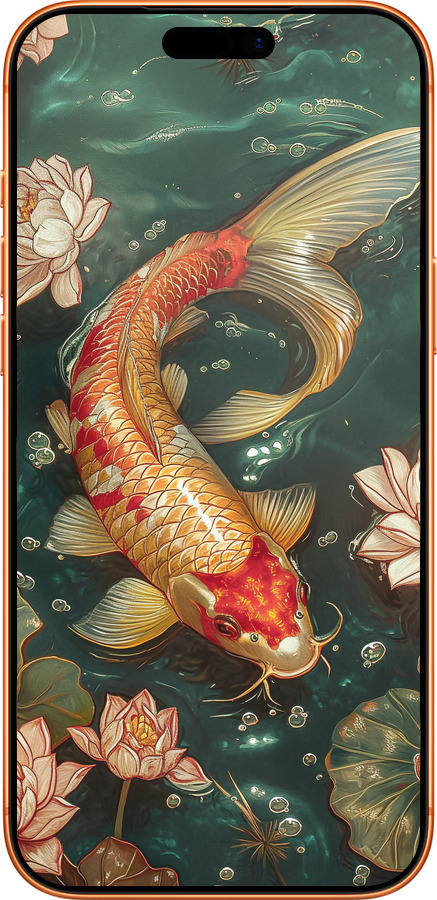 Силиконовый чехол Мелодия Лотоса для Apple iPhone 17 PRO MAX - 6106u-4029 изображение 