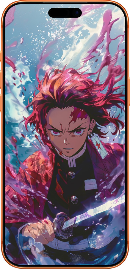 Силиконовый чехол Танджиро Камадо: Клинок рассекающий демонов для Apple iPhone 17 PRO MAX - 6111u-4029 изображение 