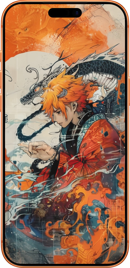 Силиконовый чехол Зеницу Агацума для Apple iPhone 17 PRO MAX - 6114u-4029 изображение 