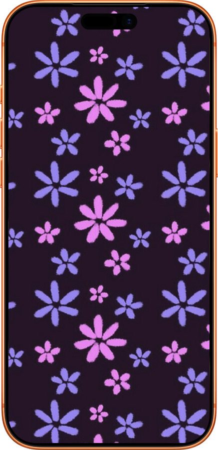 Силиконовый чехол с  цветами для Apple iPhone 17 PRO MAX - 6258u-4029 изображение 