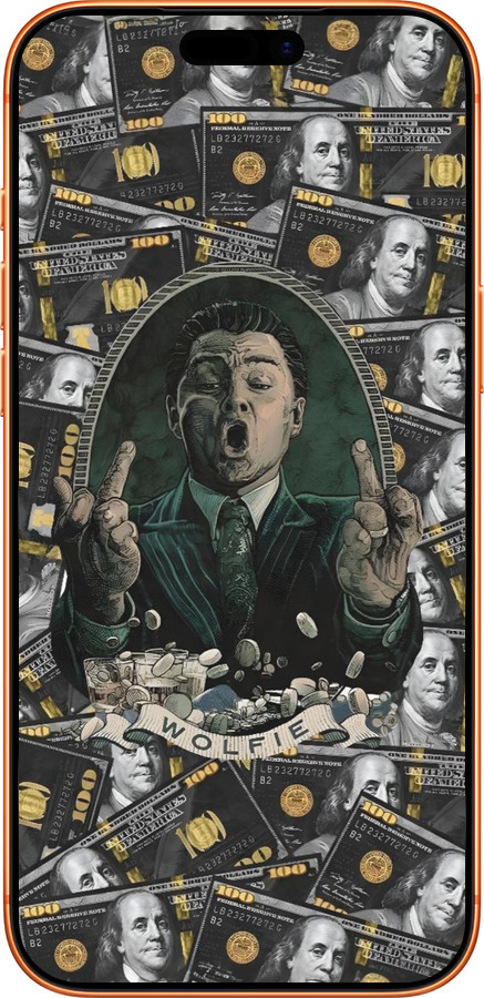 Силиконовый чехол Волк с валл стрит для Apple iPhone 17 PRO MAX - 6287u-4029 изображение 