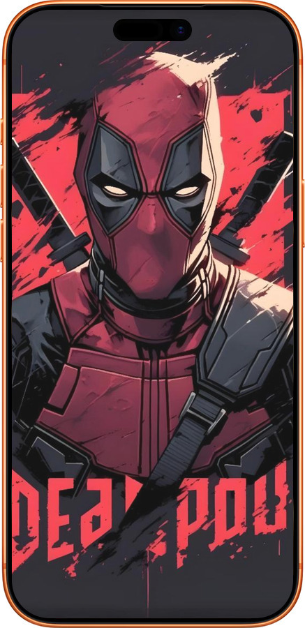 Силиконовый чехол Дедпул для Apple iPhone 17 PRO MAX - 6293u-4029 изображение 