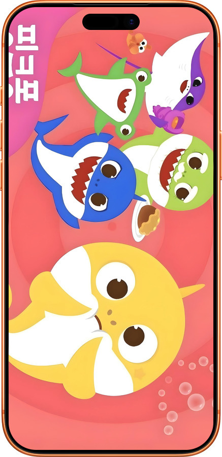 Силиконовый чехол Бейби Шаркс для Apple iPhone 17 PRO MAX - 6305u-4029 изображение 