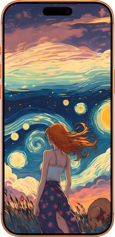 Силиконовый чехол Девушка Арт для Apple iPhone 17 PRO MAX - 6325u-4029 изображение 