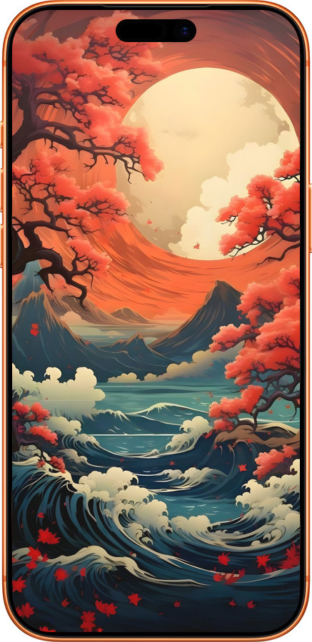 Силиконовый чехол Природа японии для Apple iPhone 17 PRO MAX - 6327u-4029 изображение 