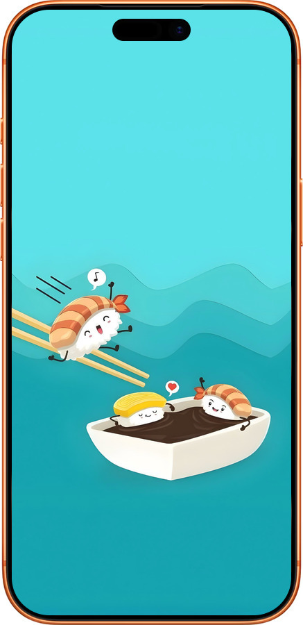 Силиконовый чехол Суши для Apple iPhone 17 PRO MAX - 6354u-4029 изображение 