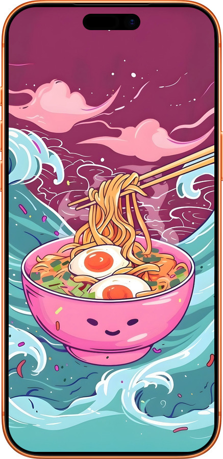 Силиконовый чехол Рамен для Apple iPhone 17 PRO MAX - 6360u-4029 изображение 