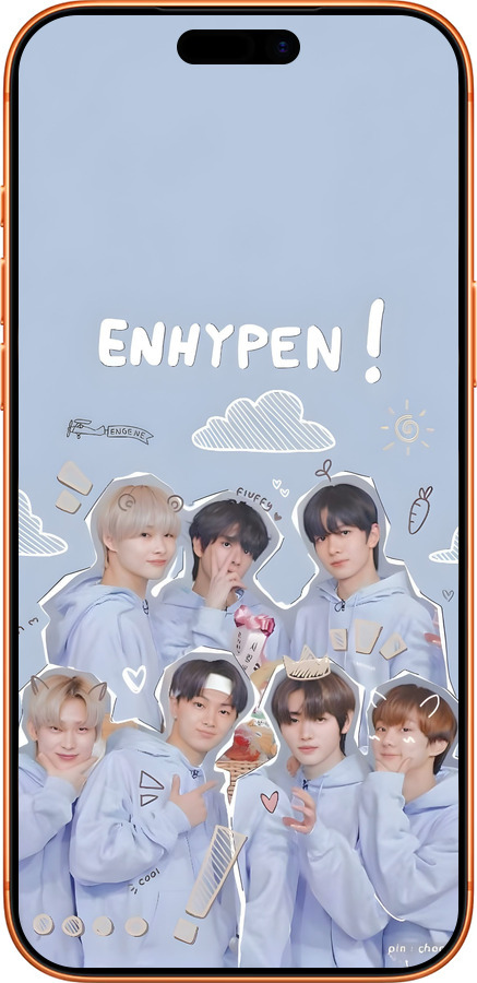 Силиконовый чехол Энхайпен для Apple iPhone 17 PRO MAX - 6362u-4029 изображение 