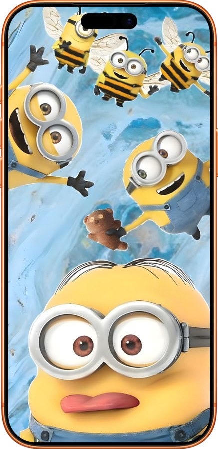 Силиконовый чехол Миньоны для Apple iPhone 17 PRO MAX - 6386u-4029 изображение 