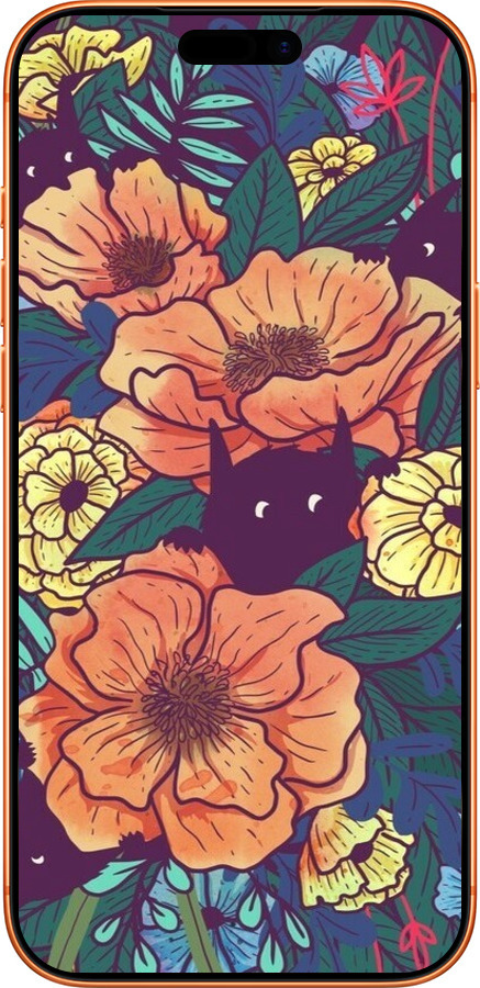 Силиконовый чехол С изображением полевых цветов для Apple iPhone 17 PRO MAX - 6419u-4029 изображение 