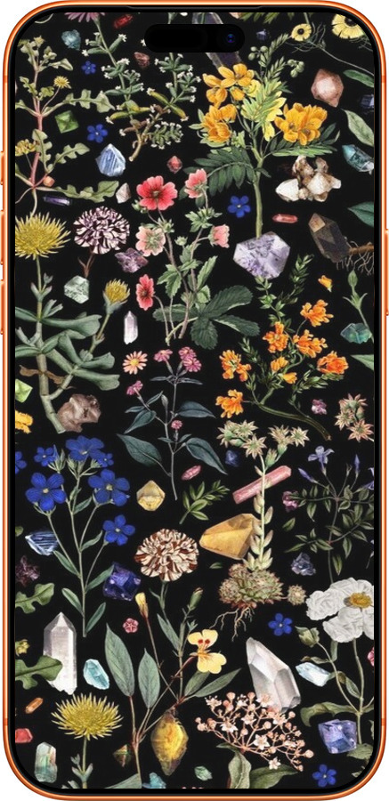 Силиконовый чехол С цветами для Apple iPhone 17 PRO MAX - 6422u-4029 изображение 