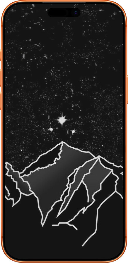 Силиконовый чехол Минималистический горный пейзаж для Apple iPhone 17 PRO MAX - 6438u-4029 изображение 