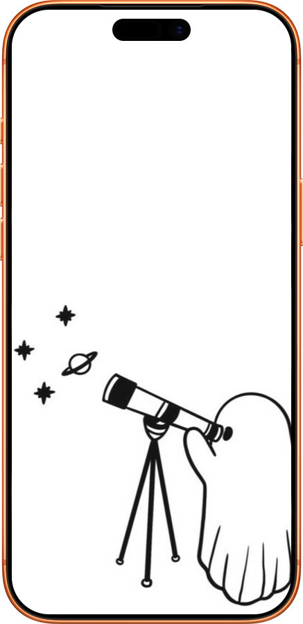 Силиконовый чехол Привидение астроном для Apple iPhone 17 PRO MAX - 6444u-4029 изображение 