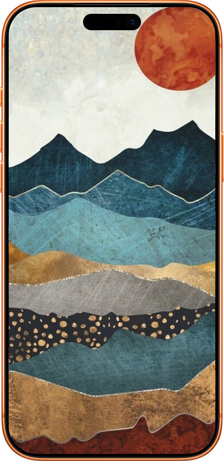 Силиконовый чехол Янтарный закат для Apple iPhone 17 PRO MAX - 6475u-4029 изображение 