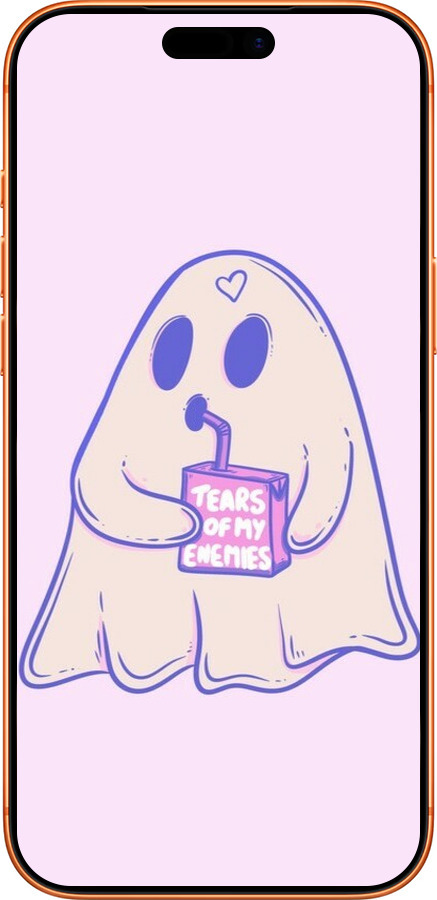 Силиконовый чехол Милый призрак для Apple iPhone 17 PRO MAX - 6507u-4029 изображение 