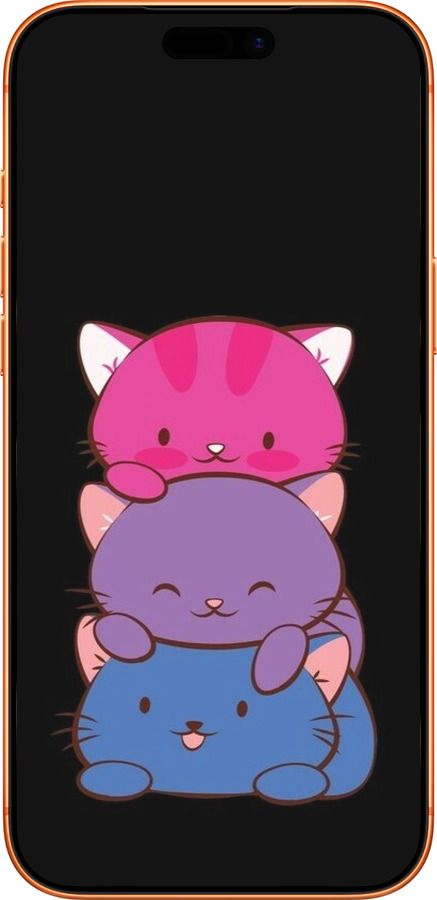 Силиконовый чехол Милые кошки для Apple iPhone 17 PRO MAX - 6518u-4029 изображение 