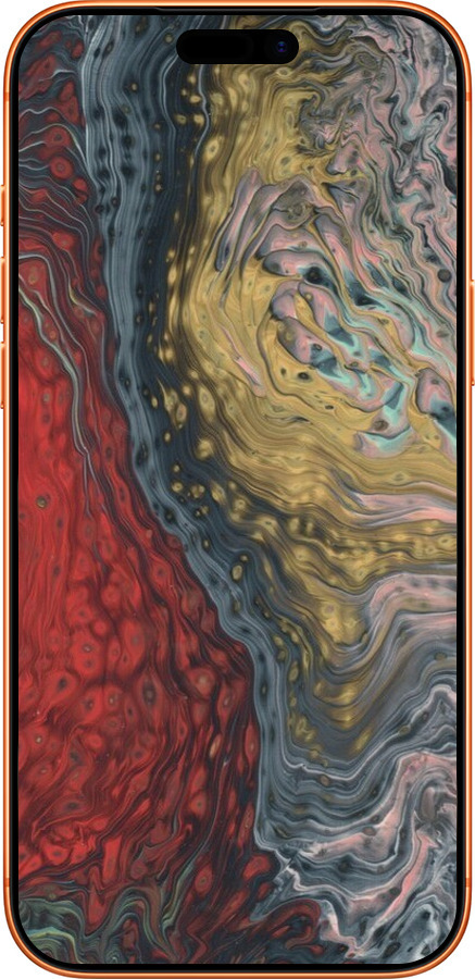 Силіконовий чехол Із зображенням абстрактного живопису для Apple iPhone 17 PRO MAX - 6530u-4029 изображение 