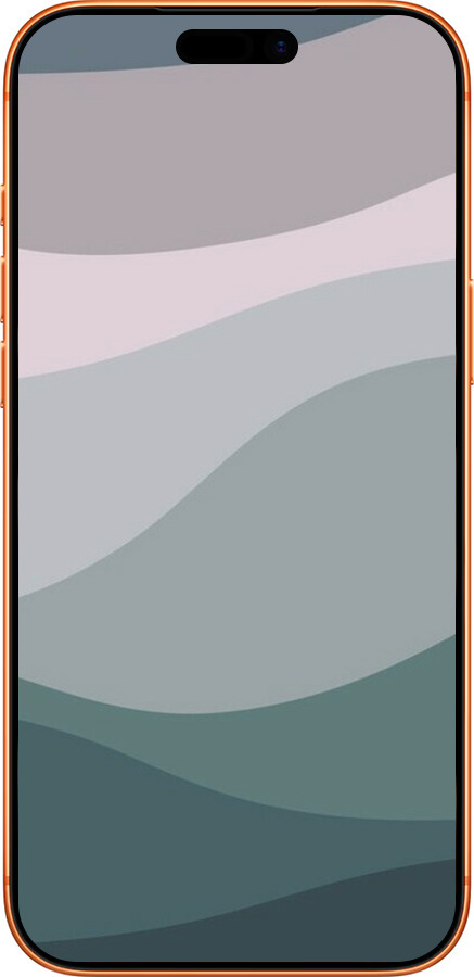 Силиконовый чехол С фиолетовым и бирюзовым ретро-стилем и волнами для Apple iPhone 17 PRO MAX - 6533u-4029 изображение 