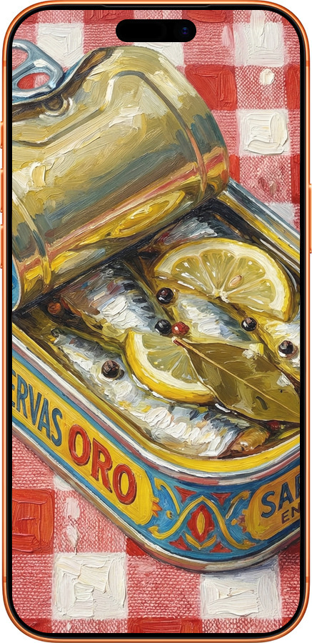 Силиконовый чехол Vintage Sardine Tin Phone для Apple iPhone 17 PRO MAX - 6772u-4029 изображение 