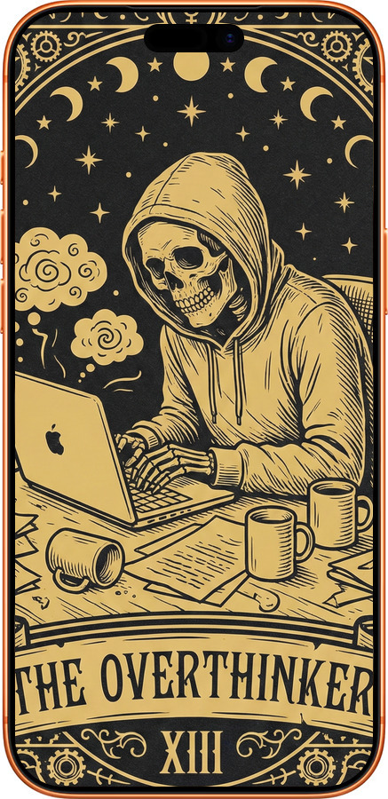 Силиконовый чехол The Overthinker для Apple iPhone 17 PRO MAX - 6774u-4029 изображение 