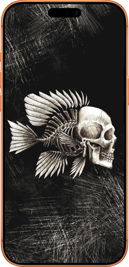 Силиконовый чехол Рыбо-человек для Apple iPhone 17 PRO MAX - 683u-4029 изображение 