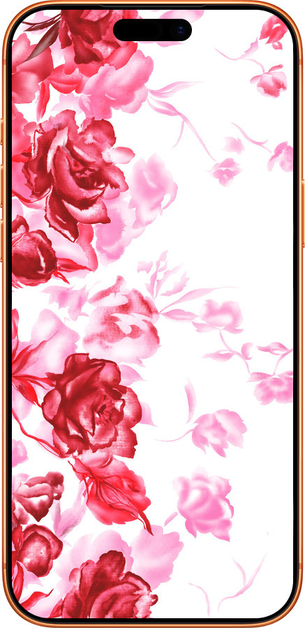 Силиконовый чехол Нарисованные розы для Apple iPhone 17 PRO MAX - 724u-4029 изображение 