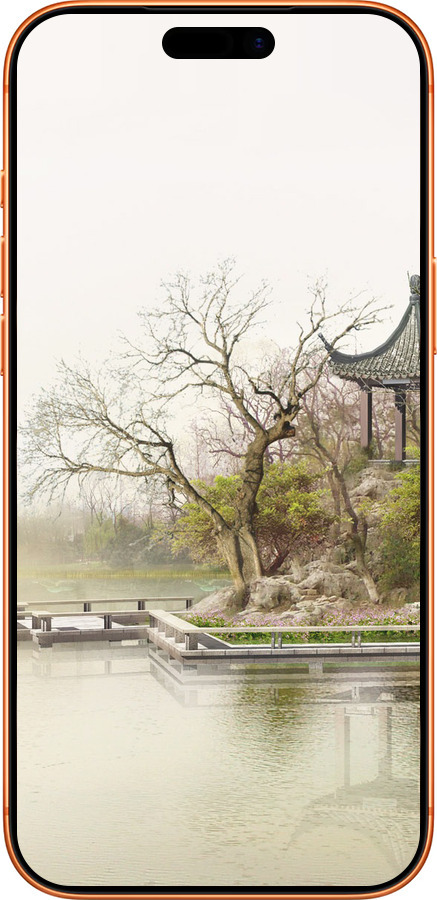 Силиконовый чехол Японский пейзаж для Apple iPhone 17 PRO MAX - 776u-4029 изображение 