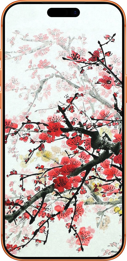 Силиконовый чехол Цветущий куст для Apple iPhone 17 PRO MAX - 831u-4029 изображение 