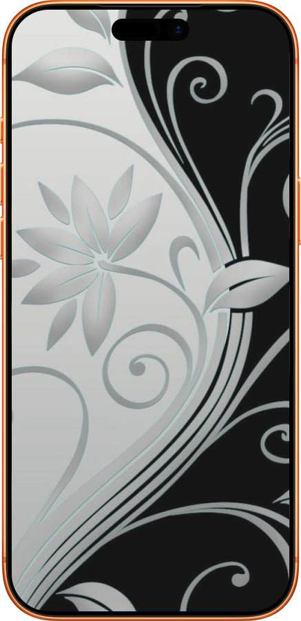 Силиконовый чехол Цветы на чёрно-белом фоне для Apple iPhone 17 PRO MAX - 840u-4029 изображение 