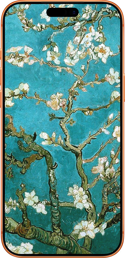 Силиконовый чехол Винсент Ван Гог. Сакура для Apple iPhone 17 PRO MAX - 841u-4029 изображение 