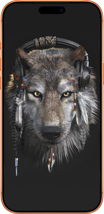 Силиконовый чехол Волк-меломан для Apple iPhone 17 PRO MAX - 875u-4029 изображение 