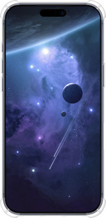 Силикон с усиленными углами чехол Планеты в синем космосе для Apple iPhone 17 PRO - 171sp-4030 изображение 