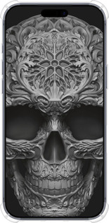 Силикон с усиленными углами чехол skull-ornament для Apple iPhone 17 PRO - 4101sp-4030 изображение 
