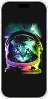 Силикон с усиленными углами чехол Кот-астронавт для Apple iPhone 17 PRO - 4154sp-4030 изображение 