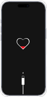 Силикон с усиленными углами чехол Подзарядка сердца для Apple iPhone 17 PRO - 4274sp-4030 изображение 