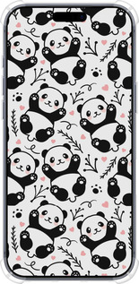 Силикон с усиленными углами чехол Панды для Apple iPhone 17 PRO - 4318sp-4030 изображение 