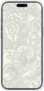 Силикон с усиленными углами чехол Белое кружево для Apple iPhone 17 PRO - 4383sp-4030 изображение 