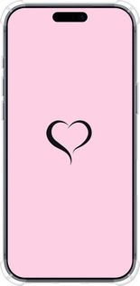Силикон с усиленными углами чехол Сердце 1 для Apple iPhone 17 PRO - 4730sp-4030 изображение 