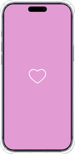 Силикон с усиленными углами чехол Сердце 2 для Apple iPhone 17 PRO - 4863sp-4030 изображение 