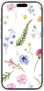 Силикон с усиленными углами чехол Цветочный фон v2 для Apple iPhone 17 PRO - 5472sp-4030 изображение 