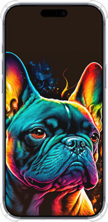 Силикон с усиленными углами чехол Яркий бульдог для Apple iPhone 17 PRO - 5547sp-4030 изображение 