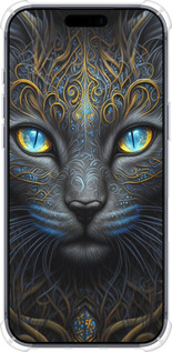Силикон с усиленными углами чехол Кошка для Apple iPhone 17 PRO - 5548sp-4030 изображение 
