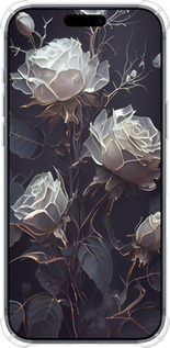 Силикон с усиленными углами чехол Розы 2 для Apple iPhone 17 PRO - 5550sp-4030 изображение 