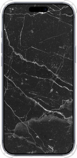 Силикон с усиленными углами чехол Черный мрамор v2 для Apple iPhone 17 PRO - 5568sp-4030 изображение 