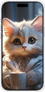 Силикон с усиленными углами чехол White cat для Apple iPhone 17 PRO - 5646sp-4030 изображение 