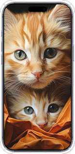 Силикон с усиленными углами чехол Котики 2 для Apple iPhone 17 PRO - 5664sp-4030 изображение 