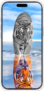 Силикон с усиленными углами чехол Тигр для Apple iPhone 17 PRO - 6016sp-4030 изображение 
