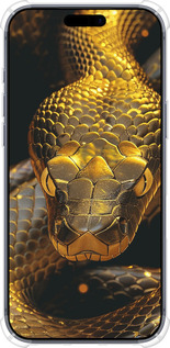 Силикон с усиленными углами чехол Golden snake для Apple iPhone 17 PRO - 6072sp-4030 изображение 