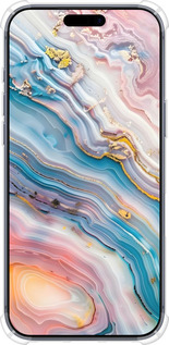 Силикон с усиленными углами чехол Мрамор красивый для Apple iPhone 17 PRO - 6376sp-4030 изображение 