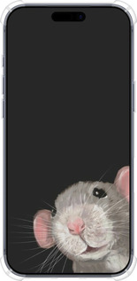 Силикон с усиленными углами чехол The Peeking Rat для Apple iPhone 17 PRO - 6442sp-4030 изображение 